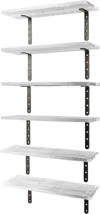 Floating Shelves - Set of 6 Shelves for Living Room, Kitchen view 4