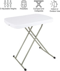 Indoor/Outdoor Portable Folding Table, Black, 2.5ft view 30