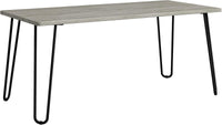 Coffee Table with Hairpin Legs, Brown Woodgrain-Look, 41.25" view 12