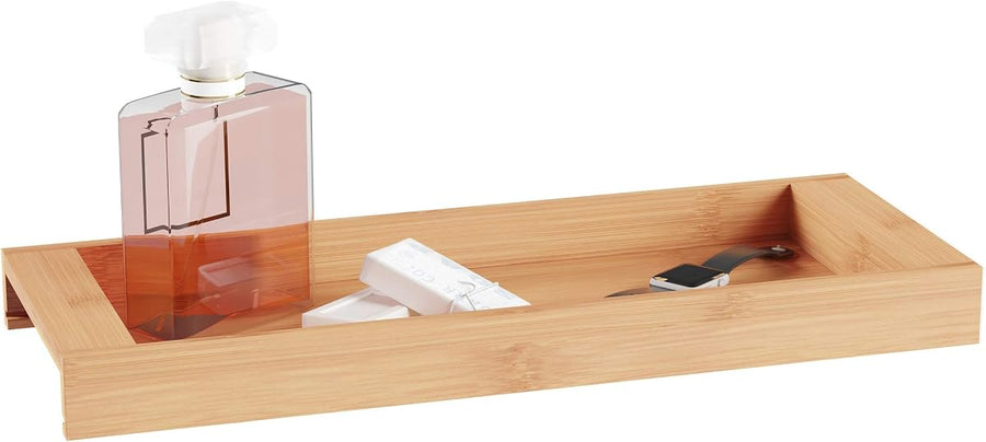 Bamboo Bathroom Vanity Tray-Natural Wood Eco-Friendly Holder &mdash; Lavish Home