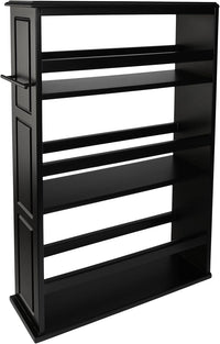 3 Tier Slim Utility Rolling Storage Cart, Black, 25"W x 5.7"D view 6
