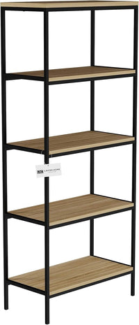5-Tier Bookshelf-Open Industrial Style Etagere Shelving Unit view 6