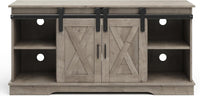 TV Stand - Entertainment Center with Media Console Shelves view 4