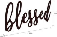 Blessed Wall Decor - Decorative 3D Metal Cutout view 6