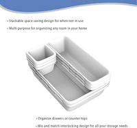 Home 8 Pc. Drawer Organizer Bin view 3