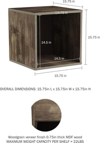 Cube Storage Organizer - 2-Shelf Modular Stackable Bookshelf view 9