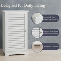Bathroom Cabinet - Freestanding Storage Organizer for Towels, Medium view 4