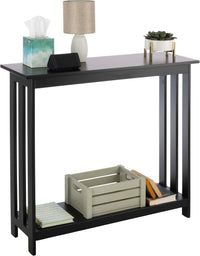 Slim Console Table, White, 39.37" x 11.81" x 31.5" view 7