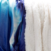 Sherpa Fleece Throw Blanket- Ocean Dolphin Print Pattern view 3