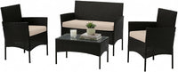 4-Piece Patio Furniture Set - Rattan Outdoor Couch view 1