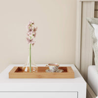 Bamboo Bathroom Vanity Tray-Natural Wood Eco-Friendly Holder view 4