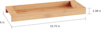Bamboo Bathroom Vanity Tray-Natural Wood Eco-Friendly Holder view 2