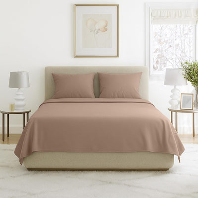 Brushed Microfiber Sheet Set-4 Piece Bed Linens-Fitted & Flat, King