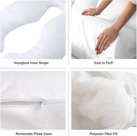 Full Body Pillow- 7 in 1 Jumbo Pillow with Removeable Cover view 4