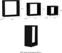 Floating Shelves- Cube Wall Shelf Set with Hidden Brackets view 6
