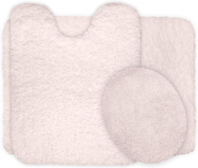 3-Piece Bathroom Rug Set, Ivory