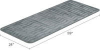 Microfiber Memory Foam Bathmat, Platinum view 2