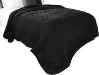 Solid Color Quilt King - Black view 1