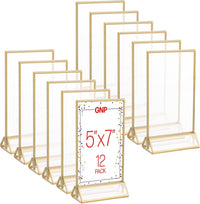 5x7 Picture Frames - Floating Frame Set for Table Numbers view 1