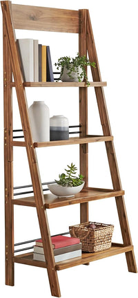 4-Tier Ladder Bookshelf, (L) 30.9" x (W) 17.9" x (H) 68" view 6