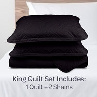 2-Piece Twin Quilt Set, Black. view 75