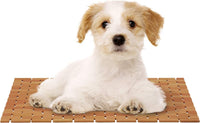 Bath Mat- Natural Wooden Non-Slip Roll Up Lattice Design Mat view 6