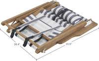 Beach Chair - Outdoor Weather-Resistant Wood Folding Chair view 3