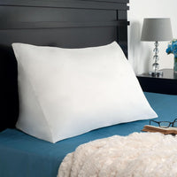 Wedge Pillow, White, 30" x 12" x 18" view 6