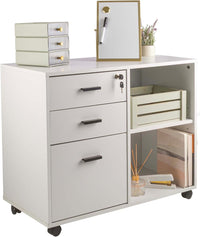 3 Drawer File Cabinet with Lock view 1
