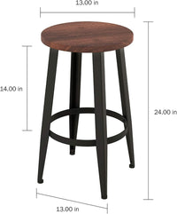 Counter Height Stools-Backless Kitchen or Dining Room Metal view 2