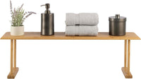 Bamboo Sink Shelf, Natural, 30" x 6.25" x 9.25" view 1