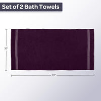 Bath Towels - 2PC 500GSM 100% Cotton Towel Set view 30