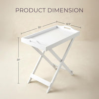 End Folding Modern Minimalist Wooden Contemporary Side Table view 29