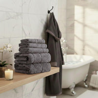 6 Piece Bathroom Towels Set, 12" x 12" view 2