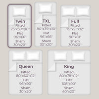 3-Piece Brushed Microfiber Twin Sheet Set, Purple view 6