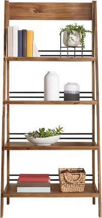 4-Tier Ladder Bookshelf, (L) 30.9" x (W) 17.9" x (H) 68" view 4