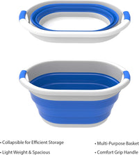 Collapsible Laundry Basket- Space Saving Pop Up, 24.25" x 17.5" x 11" view 3