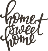 Home Decor Wall Sign - Home Sweet Home Decorative 3D Word Art view 1