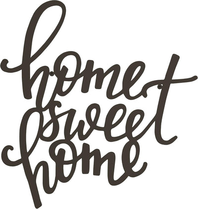 Home Decor Wall Sign - Home Sweet Home Decorative 3D Word Art