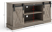 TV Stand - Entertainment Center with Media Console Shelves view 2