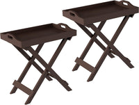 End Folding Modern Minimalist Wooden Contemporary Side Table view 21