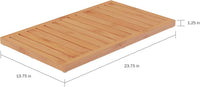 Bamboo Bath Mat-Eco-Friendly Natural Wooden Non-Slip Slatted view 2