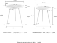 Nesting Side Tables - Set of 2 Round End Tables for Living view 5