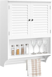 Wall Mounted Kitchen Storage Cabinet, White, 23.8" x 29.5" view 1