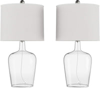 Table Lamps - Set of 2 Cloche Style Glass Modern Farmhouse view 2