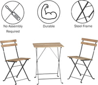 Folding Patio Bistro Set, Onesize view 4