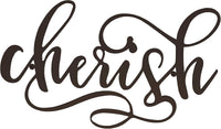 Metal Cutout - Cherish Decorative Wall Sign-3D Word Art Home view 5