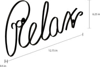 Metal Cutout Relax Wall Sign-3D Word Art Accent Decor-Perfect view 6