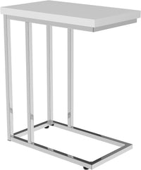 C-Shaped Sofa Side Table - Modern End Table, Laptop Tray view 1