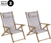 Beach Chair - Outdoor Weather-Resistant Wood Folding Chair view 19
